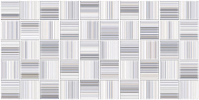 Мозаичный декор Нефрит Меланж Голубой (квадраты) 25x50