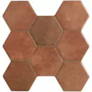 Напольная плитка Navarti Hexagonal Castilla Marron 37,2x38,8