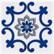 Декор Нефрит Сиди-Бу-Саид Синий 3 9,9x9,9