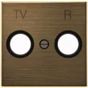 Лицевая панель розетки ТV-FM (TV-R) ABB Sky 2CLA855000A1201 Античная латунь