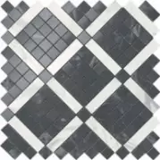 Мозаичный декор Atlas Concorde Marvel Pro Noir Mix Diagonal Mosaic 30,5x30,5
