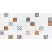 Мозаичный декор Lb-Ceramics Астрид Белый 1 20x40