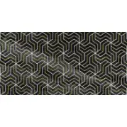 Декор Laparet Crystal Fractal Черный 30x60