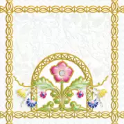 Декор Ceramique Imperiale Замоскворечье Цветы 4 20x20