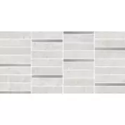 Мозаичный декор Meissen Yakara White Steel 22,2x44,6