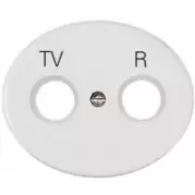 Лицевая панель розетки ТV-FM (TV-R) ABB Tacto 5550 BL Белый