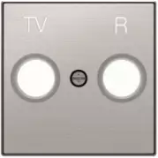 Лицевая панель розетки ТV-FM (TV-R) ABB Sky 2CLA855000A1401 Нержавеющая сталь