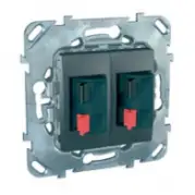 Аудио / видео розетка Schneider Electric Unica MGU5.8787.12ZD Графит