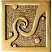 Декор Absolute Keramika Moneli Decor Ola Shined Brass 5x5 (комплект)