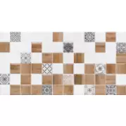 Мозаичный декор Lb-Ceramics Астрид Белый 2 20x40