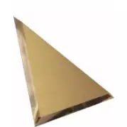 Настенная плитка ДСТ Зеркальная Треугольная Бронза 25x25