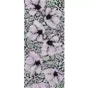 Мозаичный декор Cersanit Black&White Черный цветы 20x44