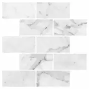 Мозаичный декор Kerranova Marble Trend Carrara LR-m13 30,7x30,7