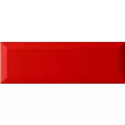 Настенная плитка Monopole Farfalla Rojo Brillo Bisel 10x30