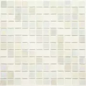 Мозаика Piranesi Decoracion Lineal 3 Whites (2,5x2,5) 31,6x31,6