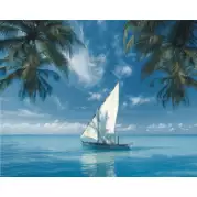 Панно Дельта Керамика Ocean Sailboat 40x50 (комплект)
