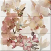 Панно Absolute Keramika Orchides Marron 3 45x45 (комплект)