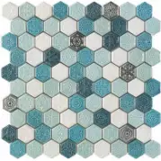 Мозаичный декор APE Ceramica Mosaics Elisabeth Turquesa 28,5x30