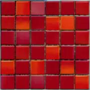 Мозаика Vitra Keramoz Colorline Mix 7 Red (5x5) 30x30