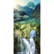 Панно Муза-Керамика Waterfall Mountains 60x30 (комплект)