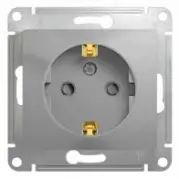 Электрическая розетка Schneider Electric Glossa GSL000345 Алюминий