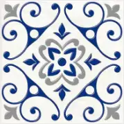 Декор Нефрит Сиди-Бу-Саид Серый 2 20x20