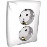 Электрическая розетка Schneider Electric Дуэт WDE000124 Белый