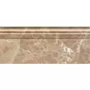Бордюр Golden Tile Lorenzo Intarsia Темно-бежевый Модерн 12x30