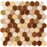 Мозаичный декор APE Ceramica Mosaics Elisabeth Ambar 28,5x30