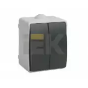 Выключатель IEK (ИЭК) Форс EVS20-K03-10-54-DC Серый