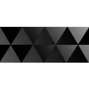 Декор Ibero Black&White Decor Triangle Black 20x50