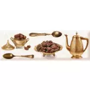 Декор Absolute Keramika Kitchen-Crockery Gold 15x45