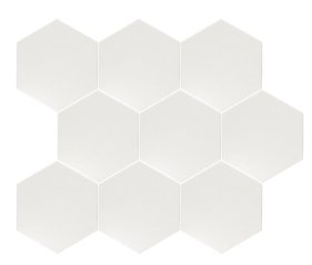 Мозаика 21919 Scale Hexagon Mosaic White 31x38 Equipe