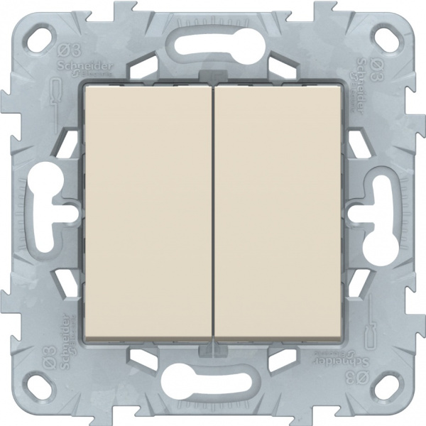

Переключатель перекрестный Schneider Electric Unica NU521544 Бежевый, Unica NU521544 Бежевый