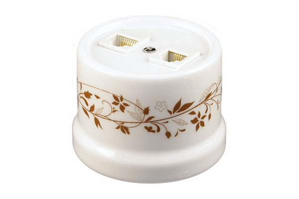 

Телефонная розетка Bironi Лизетта B1-301-01-D5/1 Белый, Лизетта B1-301-01-D5/1 Белый