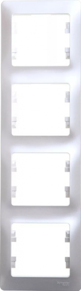 

Рамка Schneider Electric Glossa GSL000308 Алюминий (4 поста), Glossa GSL000308 Алюминий (4 поста)