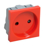 Электрическая розетка IEK (ИЭК) Праймер CKK-40D-RSK2-K04-K Красный