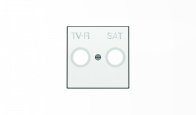 Лицевая панель розетки TV-FM-SAT (TV-R-SAT) ABB Sky 2CLA855010A1101 Белый бархат