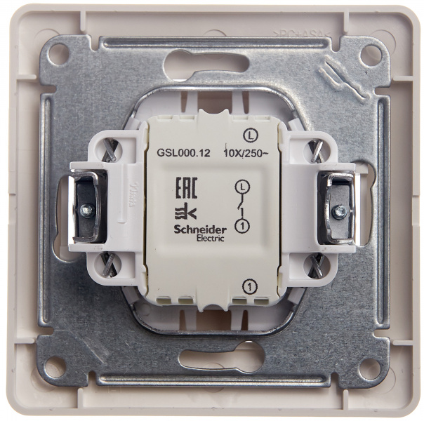 

Выключатель Schneider Electric Glossa GSL000912 Белый, Glossa GSL000912 Белый