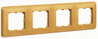 Рамка Legrand Cariva 773664 Матовое золото (4 поста)