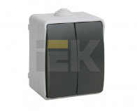 Выключатель IEK (ИЭК) Форс EVS20-K03-10-54-DC Серый