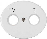 Лицевая панель розетки ТV-FM (TV-R) ABB Tacto 5550 BL Белый