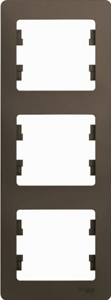 

Рамка Schneider Electric Glossa GSL000807 Шоколад (3 поста), Glossa GSL000807 Шоколад (3 поста)