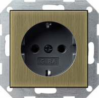 Электрическая розетка Gira ClassiX 0188603 Бронза/Антрацит