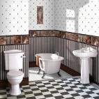 Как оформить в классике маленькую ванную комнату