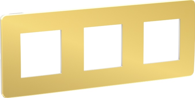 

Рамка Schneider Electric Unica NU280659 Золото/Белый (3 поста), Unica NU280659 Золото/Белый (3 поста)
