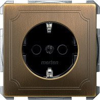 Электрическая розетка Schneider Electric Merten Artec/Antique MTN2300-4143 Античная латунь
