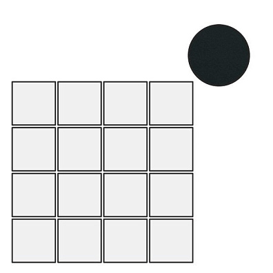 Мозаика Floor Gres B and W Marble Black Nat 6mm Mosaico 7.5x7.5 30x30 751193