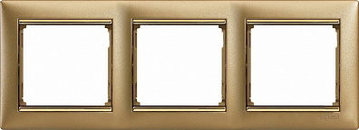 Рамка Legrand Valena Classic 770303 Матовое золото (3 поста)