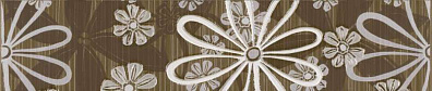 Бордюр Cersanit Euforia Brown Kwiatek 1 8x35